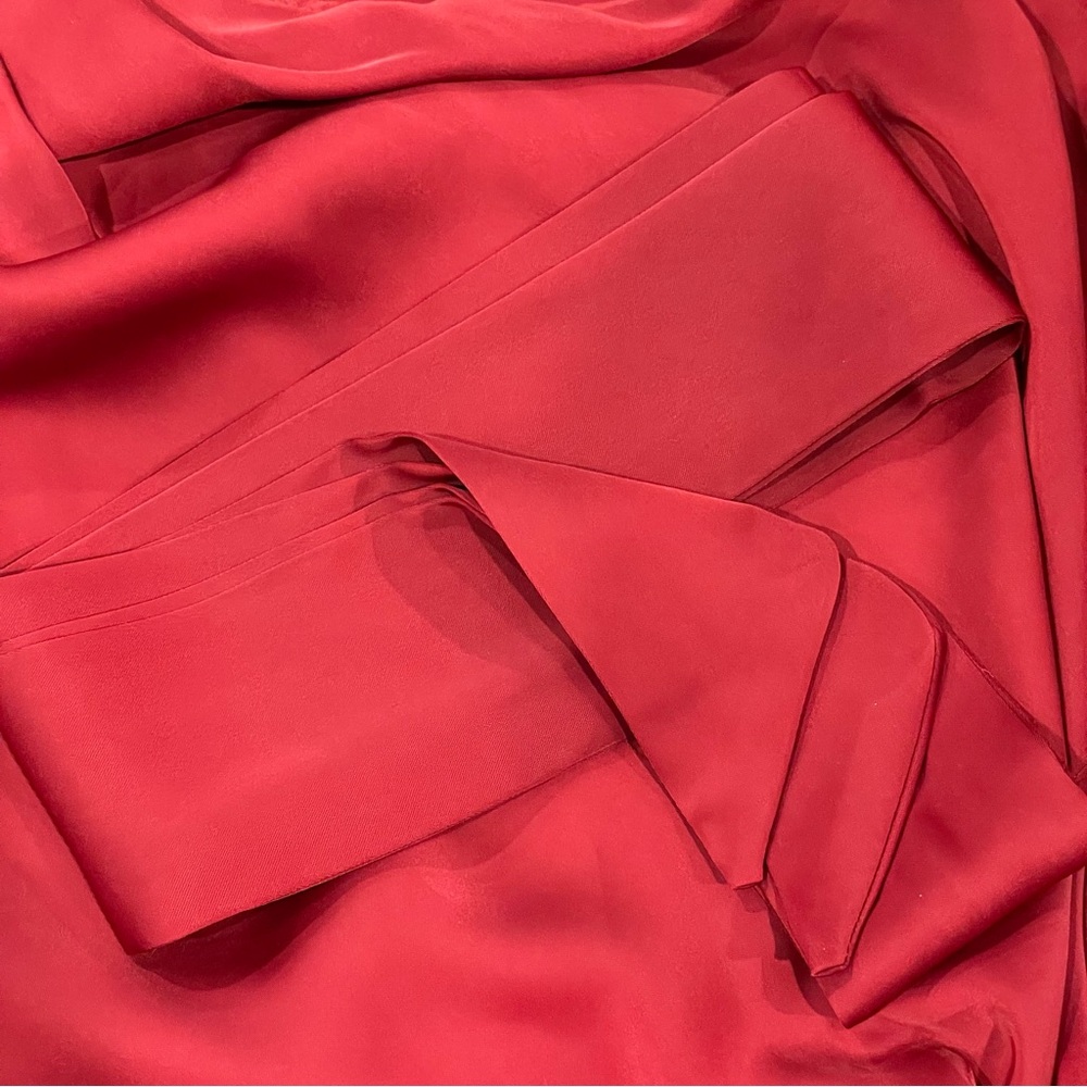 PRETTYGARDEN Burgundy One Shoulder Dress - Picture 6 of 6